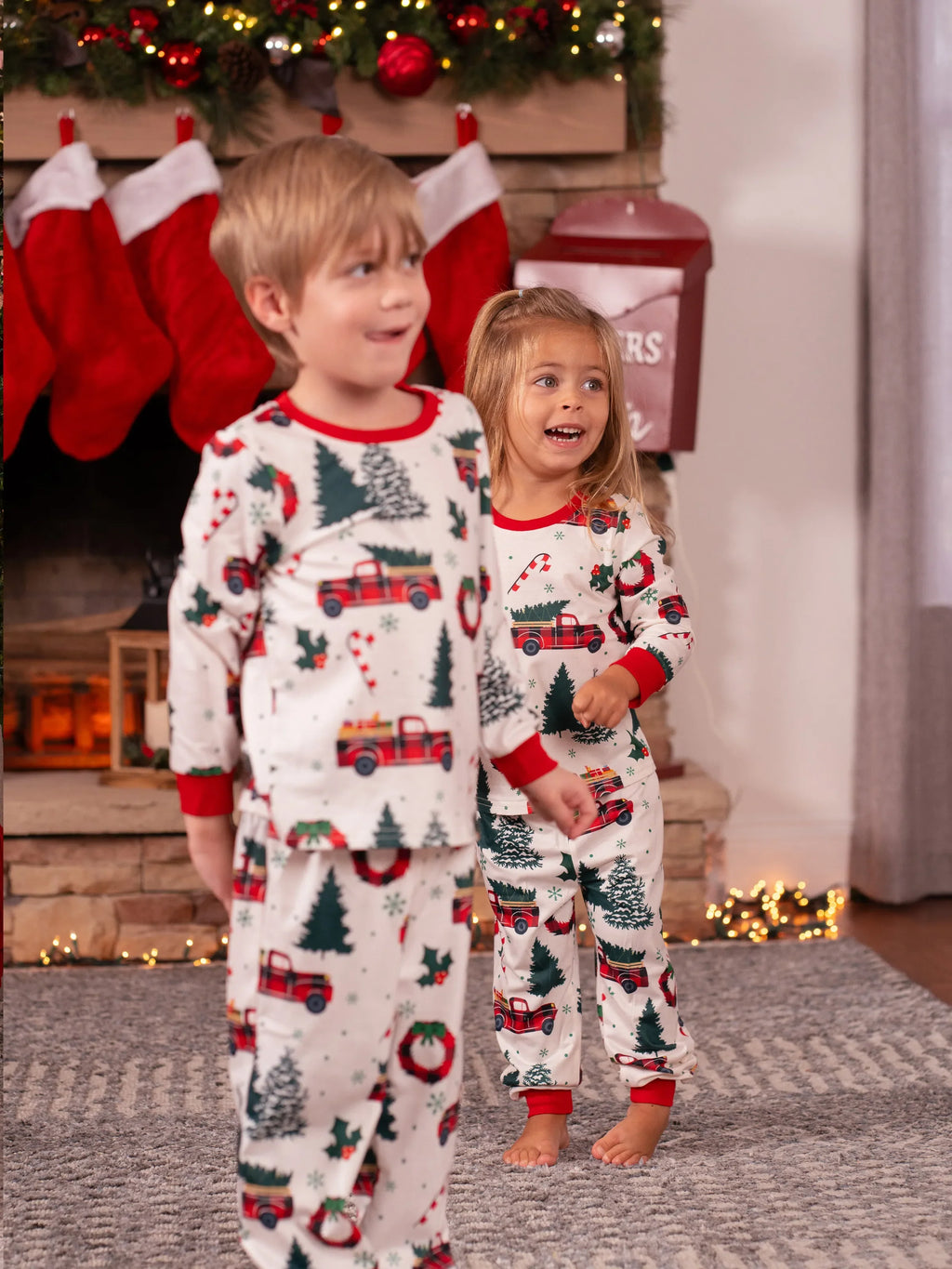 White Christmas Matching Family Pjs Sets