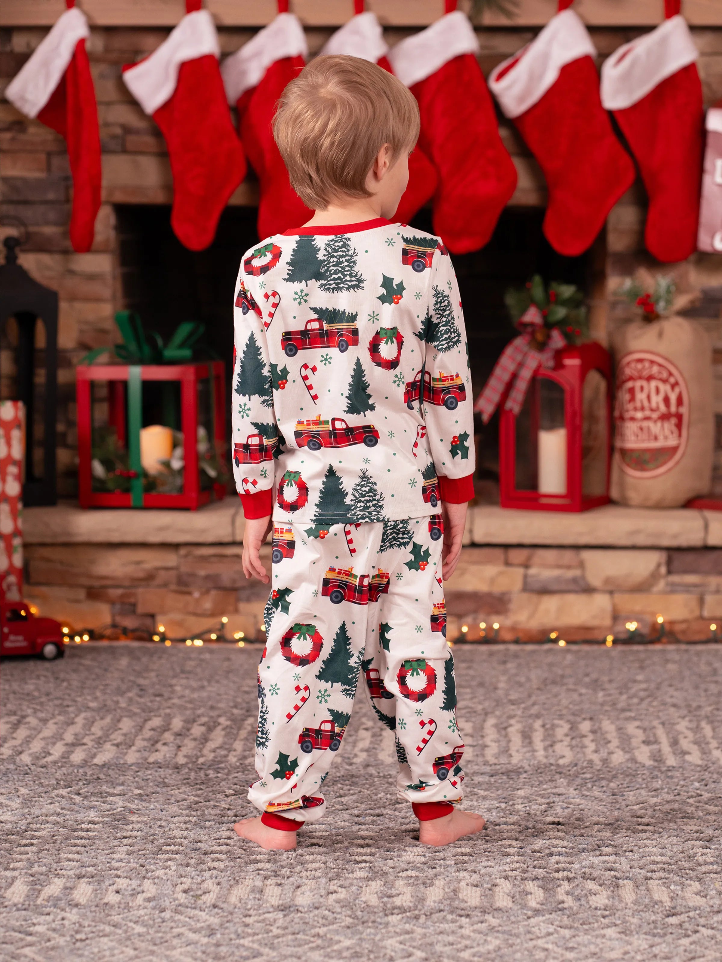 White Christmas Matching Family Pjs Sets