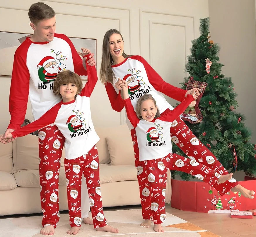 Santa Claus Xmas Family Matching Pjs Set