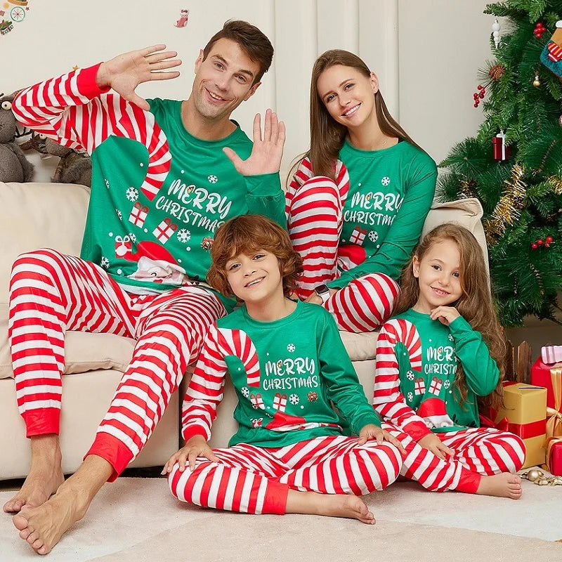 Sweet Santa Xmas Family Matching Pjs Set