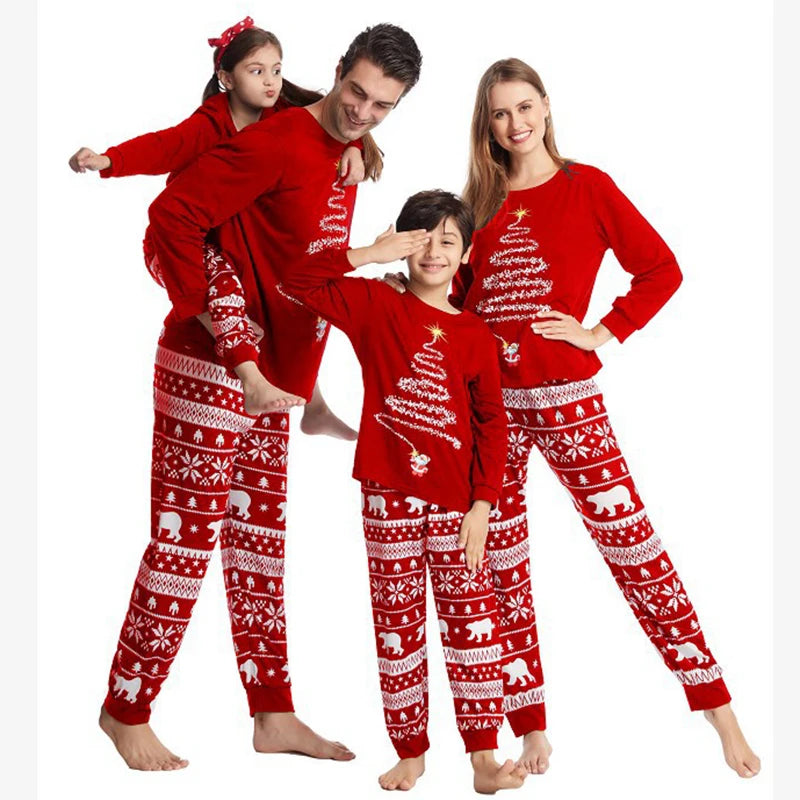 Christmas Tree Family Matching Pjs Sets