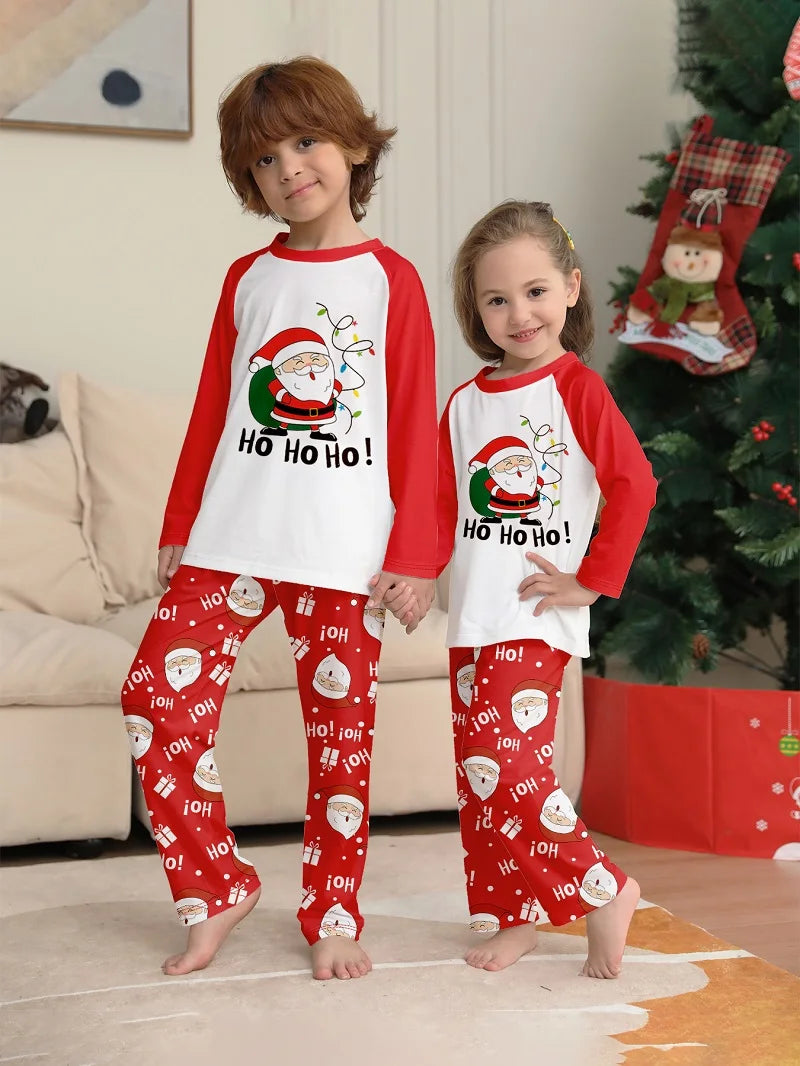 Santa Claus Xmas Family Matching Pjs Set