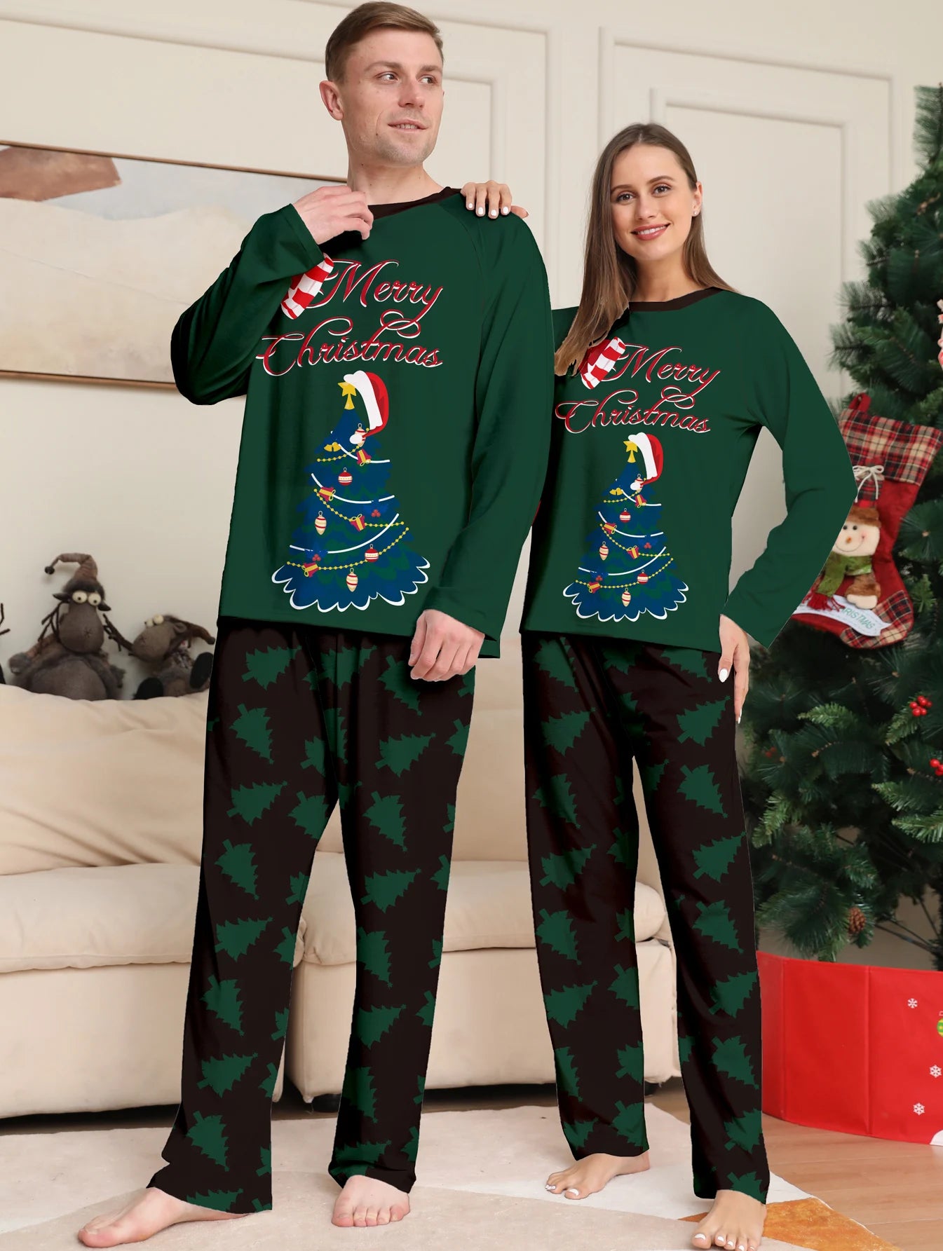 Christmas Tree Matching Family Pjs Set