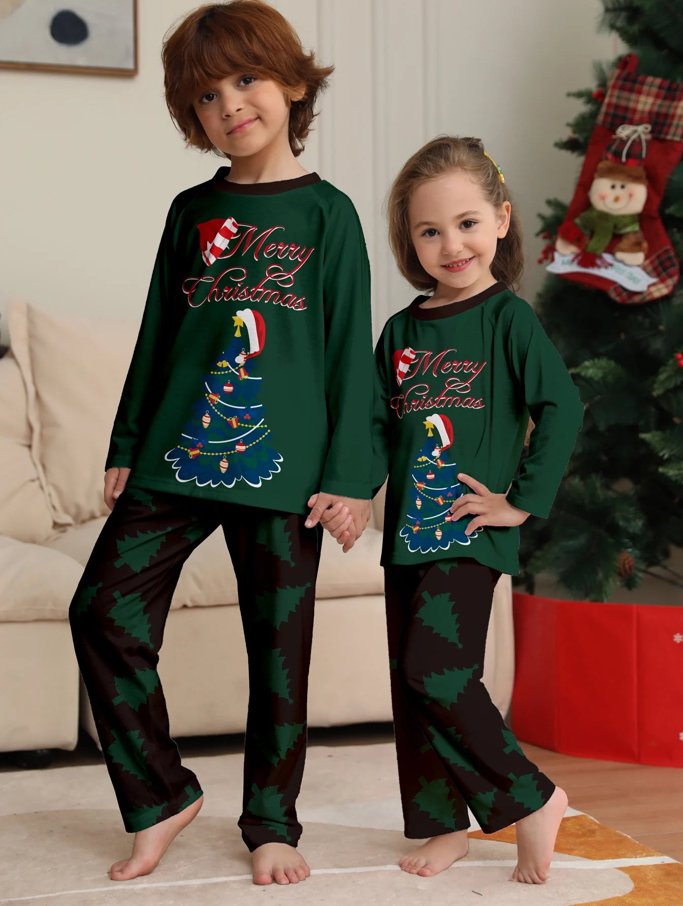 Christmas Tree Matching Family Pjs Set