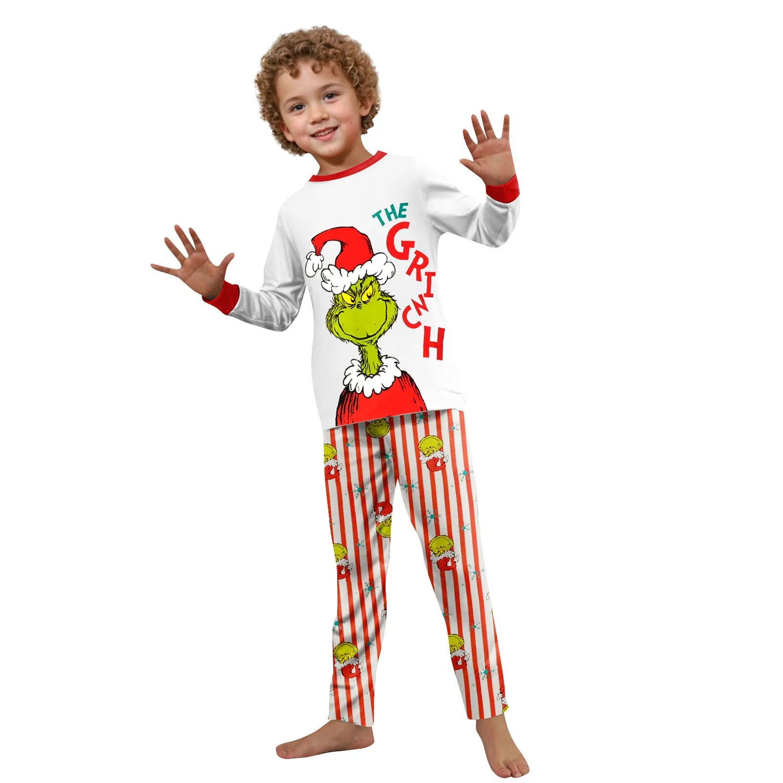 THE Grinch Family Christmas Pajamas Set