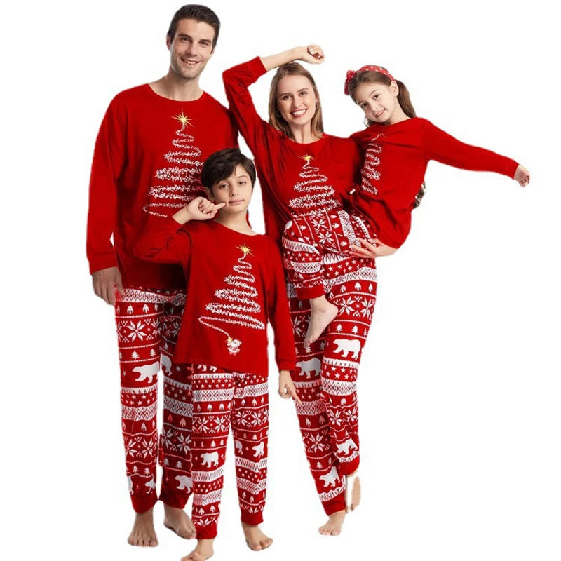 Christmas Tree Family Matching Pjs Sets