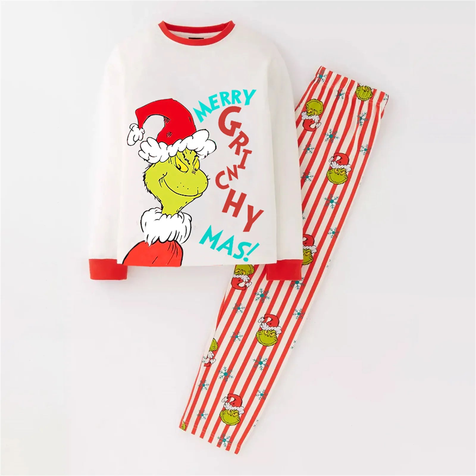 THE Grinch Family Christmas Pajamas Set