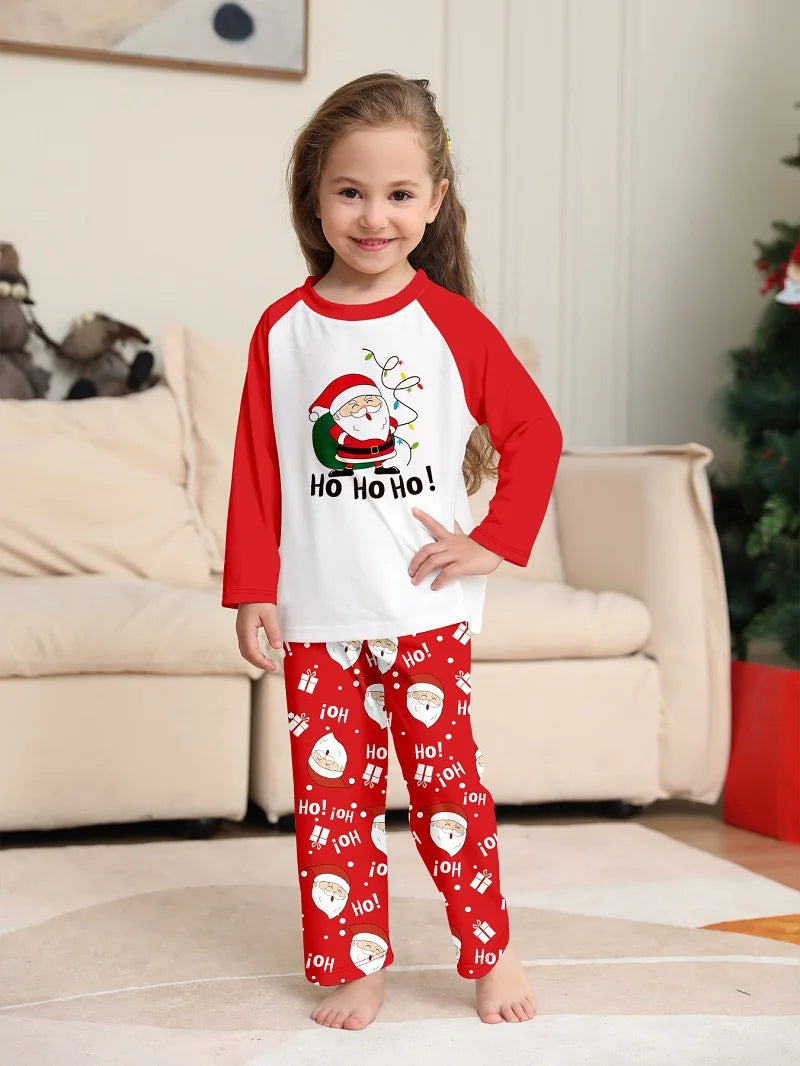 Santa Claus Xmas Family Matching Pjs Set