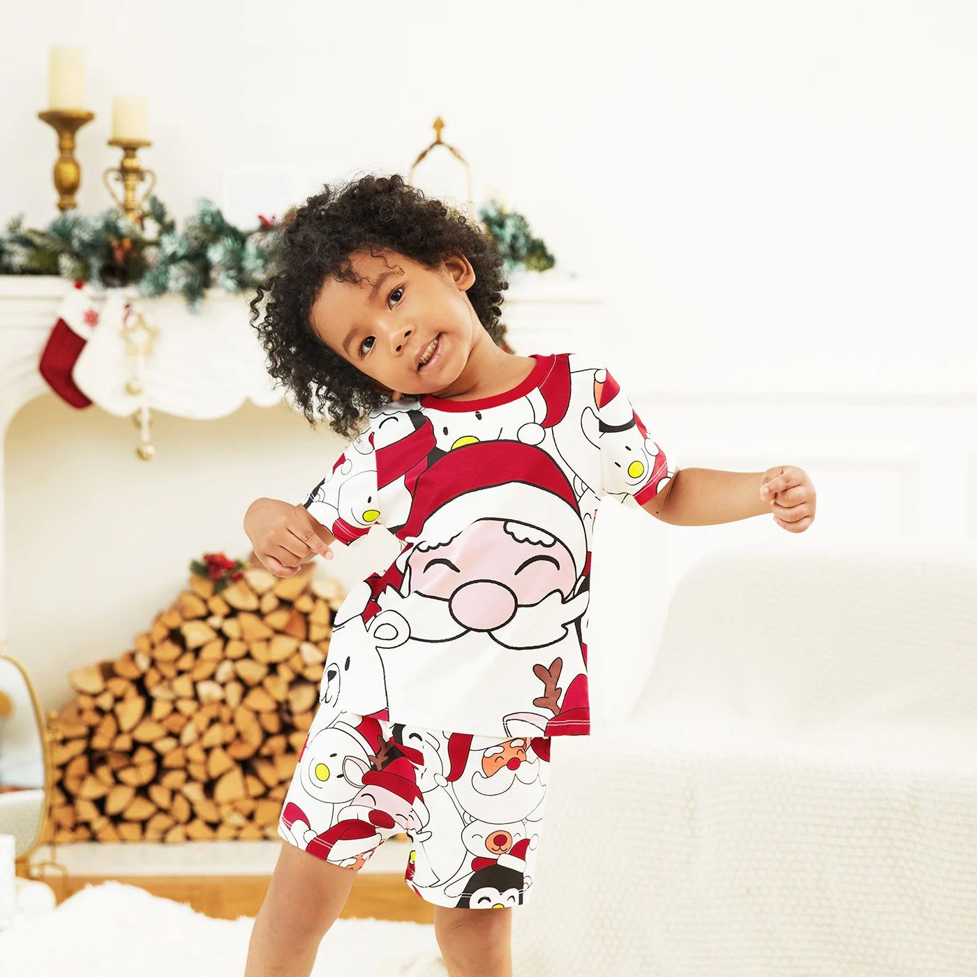 Santa Family Matching Long-sleeve Pjs Sets