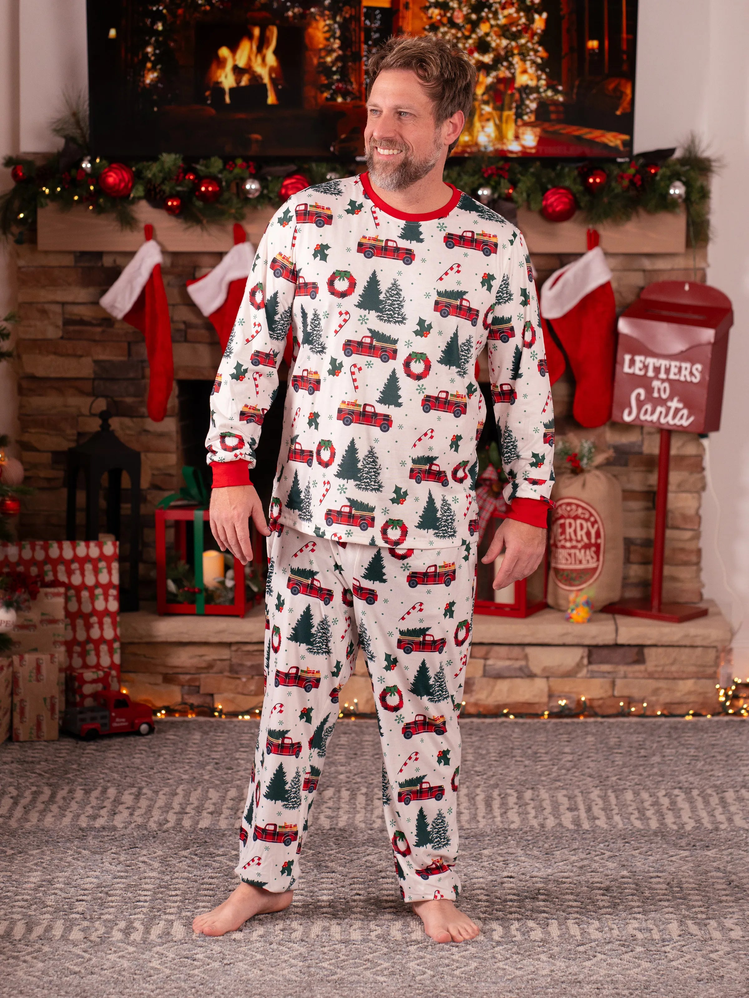 White Christmas Matching Family Pjs Sets