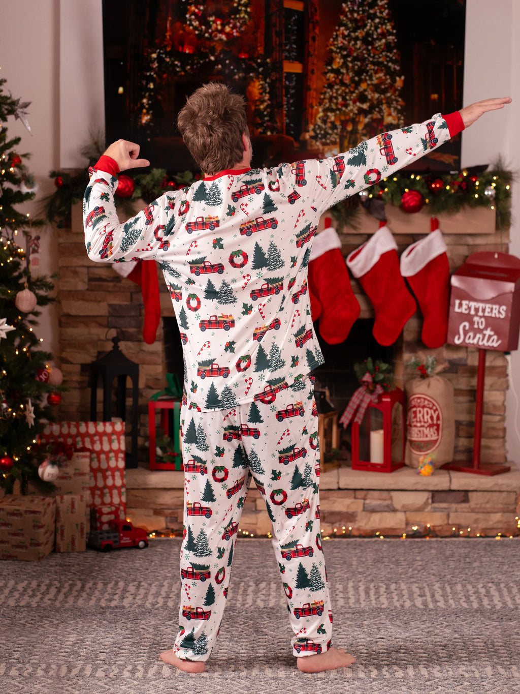 White Christmas Matching Family Pjs Sets